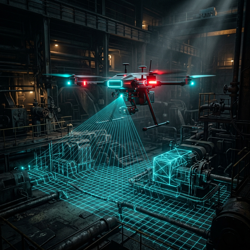 Industrial inspection drone